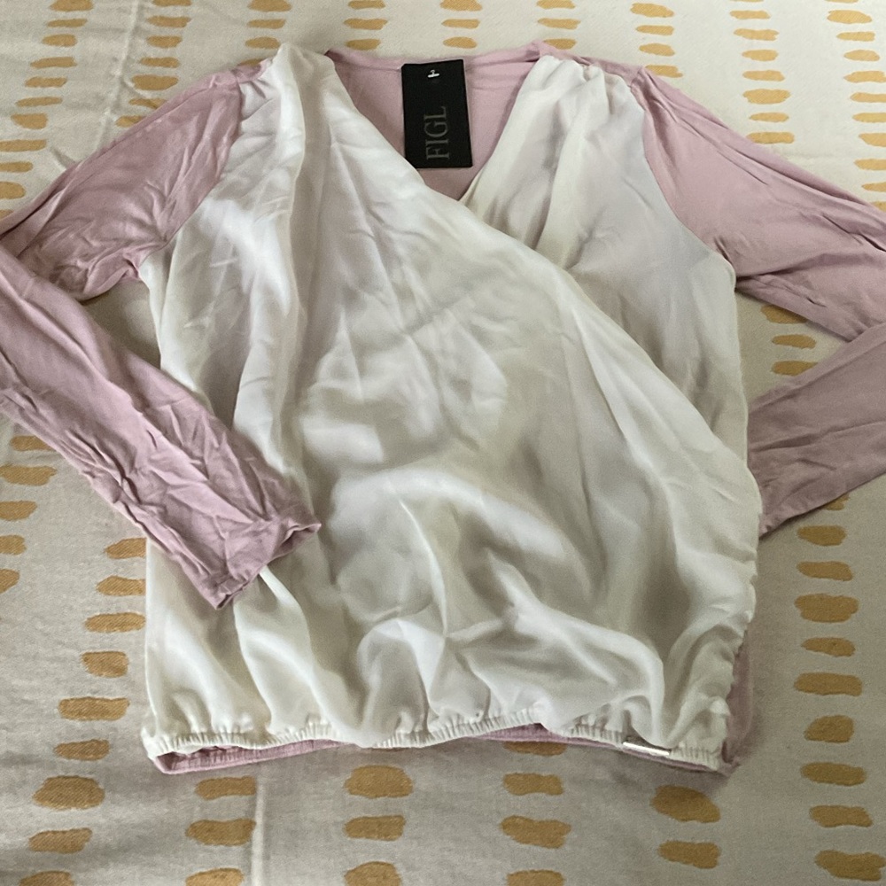 Soft Faux Wrap Blouse